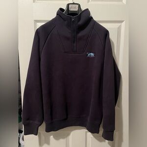 Palace Bonded Fleece 1/4 Zip Navy Jacket Size Large Men